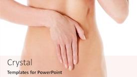  Presentation with pregnancy diet - Cool new slide set with body-care-pregnancy-diet-concept backdrop and a lemonade colored foreground