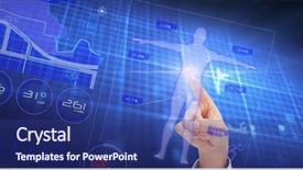  Presentation with digital data a human eye - Audience pleasing PPT layouts consisting of body composition - digital composite of digital composite backdrop and a navy blue colored foreground