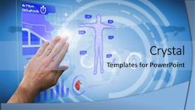  Presentation with black hand - Presentation design featuring vestige - background and texture of sand background and a coral colored foreground