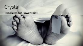  Presentation with feet - Slides enhanced with body covered with a sheet background and a light gray colored foreground