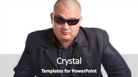  Presentation with man wear black suit - Presentation theme consisting of body guard - man in black suit background and a dark gray colored foreground