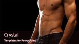  Presentation with muscle - Cool new presentation with body humano - muscle man on a black backdrop and a wine colored foreground