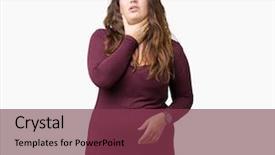  Presentation with plus size fashion model - Slides having body infected - beautiful and attractive plus size background and a violet colored foreground