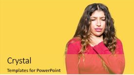  Presentation with sexy santa woman red - Audience pleasing slide set consisting of body infected - young beautiful woman wearing red backdrop and a light gray colored foreground