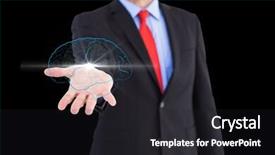  Presentation with brain - PPT layouts having body internal organs - digital composite of brain background and a  colored foreground