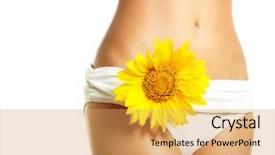  Presentation with woman nude body - Beautiful PPT layouts featuring body isolated on white background backdrop and a yellow colored foreground