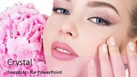  Presentation with health care wellness - Audience pleasing slide deck consisting of body lady with pink backdrop and a lemonade colored foreground