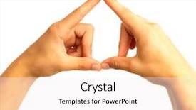  Presentation with body language - Slides featuring body language - house symbol background and a white colored foreground