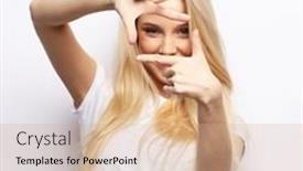  Presentation with body language - Presentation enhanced with body-language-emotions-and-people background and a coral colored foreground