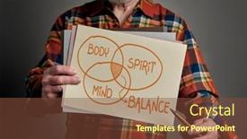  Presentation with holistic - Presentation consisting of body-mind-and-spirit-balance background and a  colored foreground