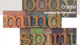  Presentation with ink - Audience pleasing presentation theme consisting of body mind and spirit backdrop and a violet colored foreground