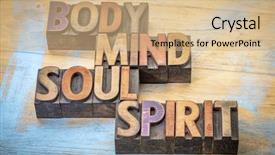  Presentation with body soul spirit - Audience pleasing slides consisting of body mind soul and spirit backdrop and a coral colored foreground