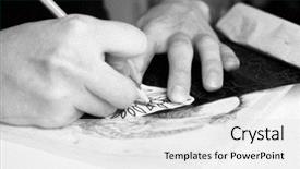  Presentation with drawing expressive art therapy - Cool new slide set with body modification - professional tattoo artist drawing sketch backdrop and a  colored foreground