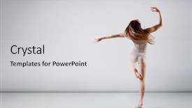  Presentation with teen girl - Colorful theme enhanced with body motion - dancer - young beautiful teen backdrop and a light gray colored foreground