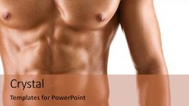  Presentation with body - Amazing presentation theme having sexy body of nude muscular backdrop and a red colored foreground