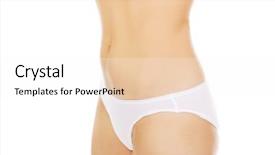  Presentation with slim body - Presentation theme featuring body-of-slim-young-woman background and a white colored foreground