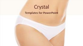  Presentation with slim body - Beautiful slides featuring body of slim young woman backdrop and a  colored foreground