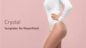  Presentation with skin care natural - Slide deck with body-of-young-beautiful-fit background and a lemonade colored foreground