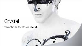  Presentation with bing clip art for birthdays - Beautiful theme featuring body painting project art fashion backdrop and a white colored foreground