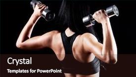  Presentation with black hands - Slide set consisting of body parts - back and hands background and a wine colored foreground