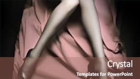  Presentation with slim body - PPT layouts with body parts - beautiful slim legs in black background and a violet colored foreground