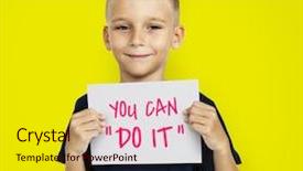  Presentation with woman body - Beautiful theme featuring body parts - woman's eye backdrop and a lemonade colored foreground