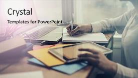  Presentation with body - Colorful theme enhanced with body parts - work backdrop and a light gray colored foreground