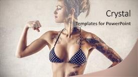  Presentation with alternative - Amazing presentation theme having body piercings - alternative power backdrop and a lemonade colored foreground