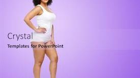  Presentation with african violet - Audience pleasing PPT theme consisting of body-positive-and-people-concept backdrop and a sky blue colored foreground