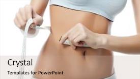  Presentation with white and black woman climbing ladders - PPT theme consisting of body shapes - attractive smiling woman on white background and a  colored foreground