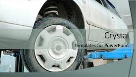  Presentation with body repair - Colorful slide deck enhanced with body shop - car on a lift backdrop and a  colored foreground