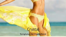 Presentation with slim body - PPT theme having body spa wellness free background and a yellow colored foreground