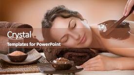  Presentation with luxury - Cool new PPT layouts with body treatments - spa chocolate mask luxury spa backdrop and a tawny brown colored foreground