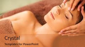  Presentation with spa salon - Amazing slides having close up top view of old rust trouser isolated on black background backdrop and a dark gray colored foreground