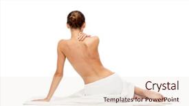  Presentation with spa concept - Presentation design with bodycare concept - beautiful young woman background and a lemonade colored foreground