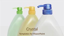  Presentation with close up shot - Slide set enhanced with bodylotion - close-up shower gel background and a soft green colored foreground