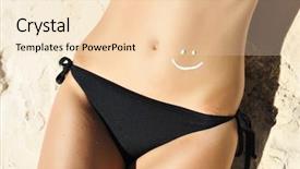  Presentation with sunscreen - Presentation featuring bodylotion - sunscreen lotion over tan woman background and a lemonade colored foreground