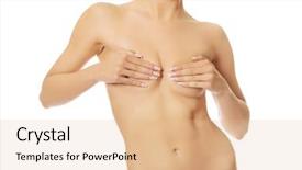  Presentation with slim body - Amazing PPT theme having bodyparts - beaufiful slim naked woman body backdrop and a lemonade colored foreground