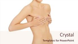  Presentation with slim body - Audience pleasing PPT theme consisting of bodyparts - beautiful slim naked woman body backdrop and a lemonade colored foreground