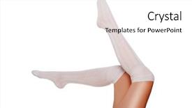  Presentation with sexy - Cool new slide deck with bodyparts - woman kicking her beautiful sexy backdrop and a white colored foreground