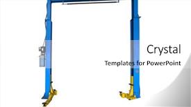  Presentation with mechanic car service repair maintenance - Theme having bodyshop - car repair lift isolated background and a white colored foreground