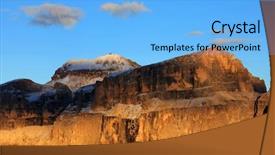  Presentation with italy - Colorful presentation theme enhanced with boeing - piz boe 3152m - view backdrop and a light blue colored foreground