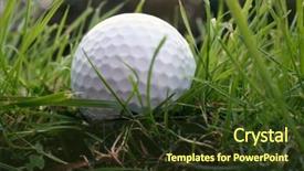  Presentation with rough - Audience pleasing presentation design consisting of bogie - golf ball in the rough backdrop and a  colored foreground