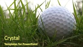  Presentation with rough - Colorful slides enhanced with bogie - golf ball in the rough backdrop and a  colored foreground