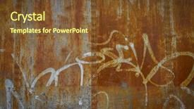  Presentation with old rusty pipe - Audience pleasing PPT layouts consisting of bogie - old abandoned train station rusty backdrop and a tawny brown colored foreground