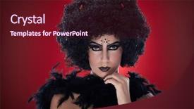  Presentation with devil and angel - Audience pleasing PPT layouts consisting of bogie - portrait of young woman dressed backdrop and a tawny brown colored foreground