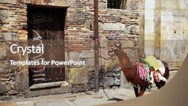  Presentation with colombia - PPT layouts having bogota colombia south america background and a tawny brown colored foreground