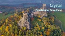  Presentation with republic day - PPT layouts enhanced with bohemia paradise - czech republic background and a ocean colored foreground