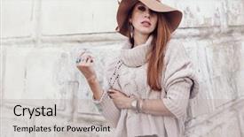  Presentation with ethnic costumes - Cool new presentation theme with boho jewelry on model ethnic backdrop and a light gray colored foreground