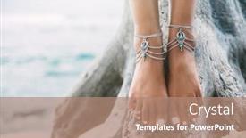  Presentation with indian - Slides consisting of boho-styled-girl-wearing-indian background and a coral colored foreground